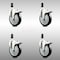Service Caster 5 Inch 316SS Black Poly Swivel 1 Inch Expanding Stem Caster Set Lock Brake SCC-SS316TTLEX20S514-PPUB-BLK-1-4 - alternate 1